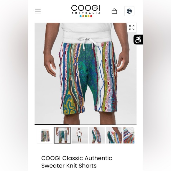 COOGI Classic Authentic Sweater Knit Shorts